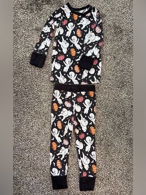 Bamboo Casper the Friendly Ghost Twisted Lily Halloween Pajama Set 2T
